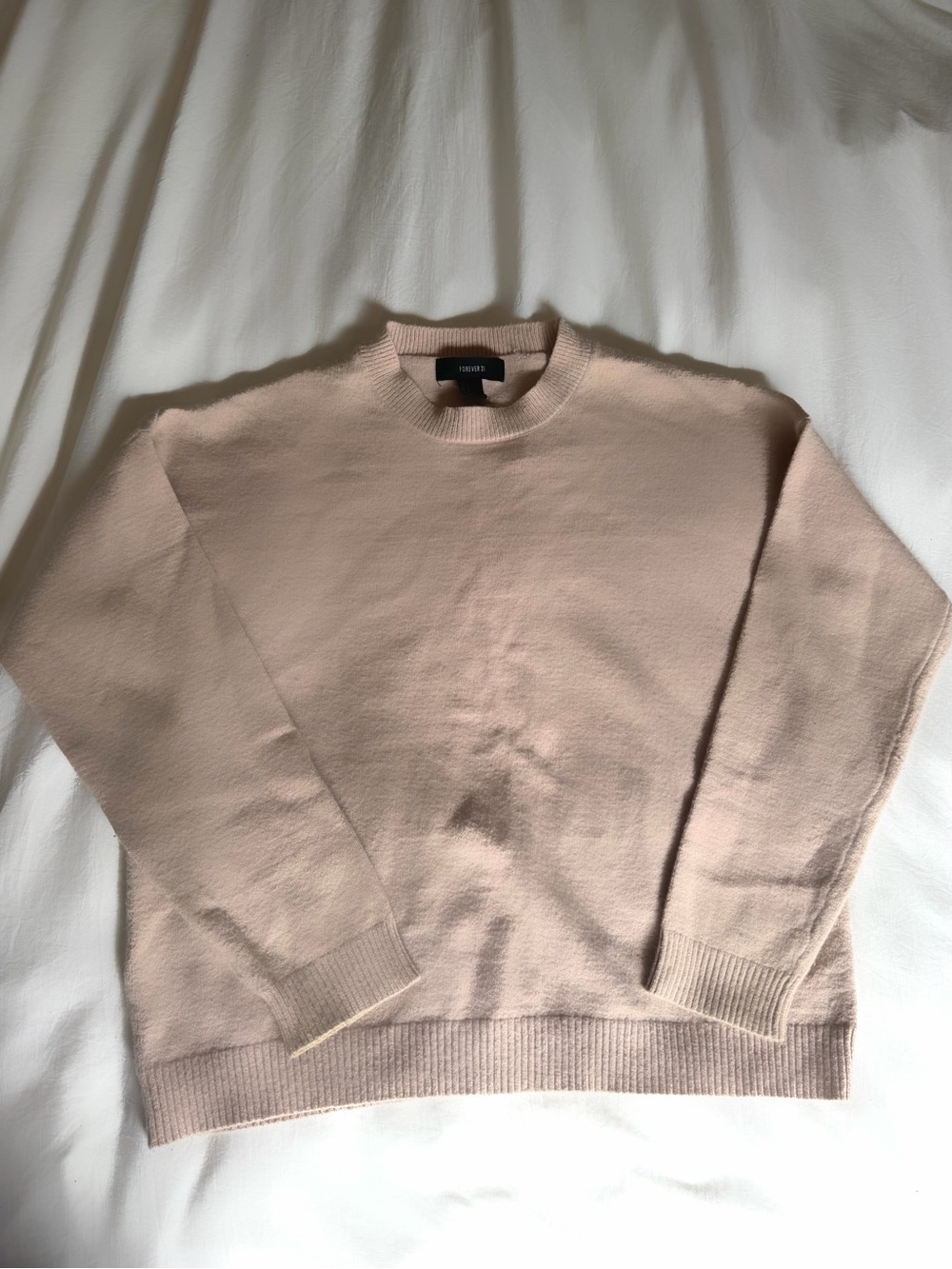 Women’s Crewneck Sweater in Blush Beige